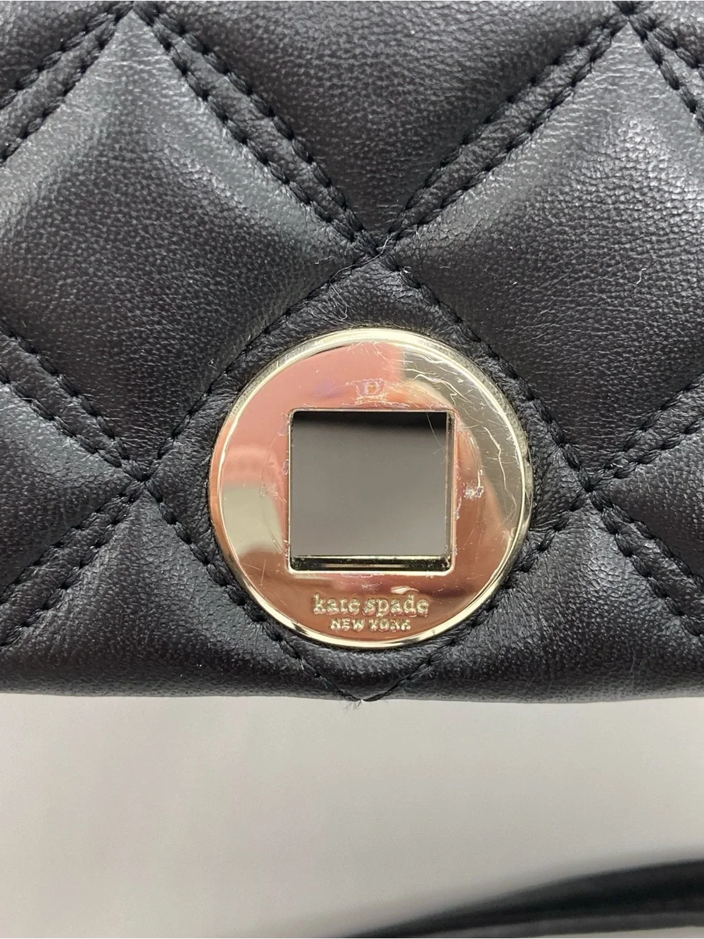 kate spade quilted black